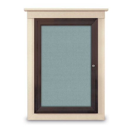 Sliding Glass Door Radius Letterboard,48x36,Gold/Licorice Vinyl